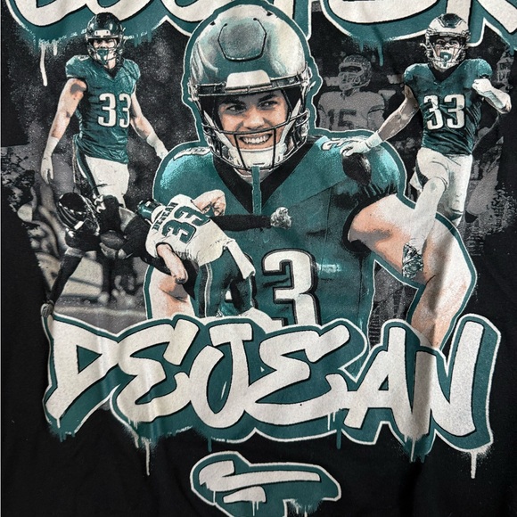 Nike Black Philadelphia Eagles DeJean dri fit T shirt L Never worn!!! - Picture 3 of 3